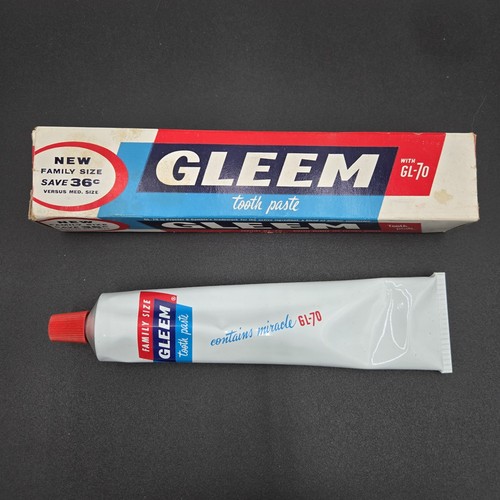 Vintage gleem toothpaste 70 - vintage,